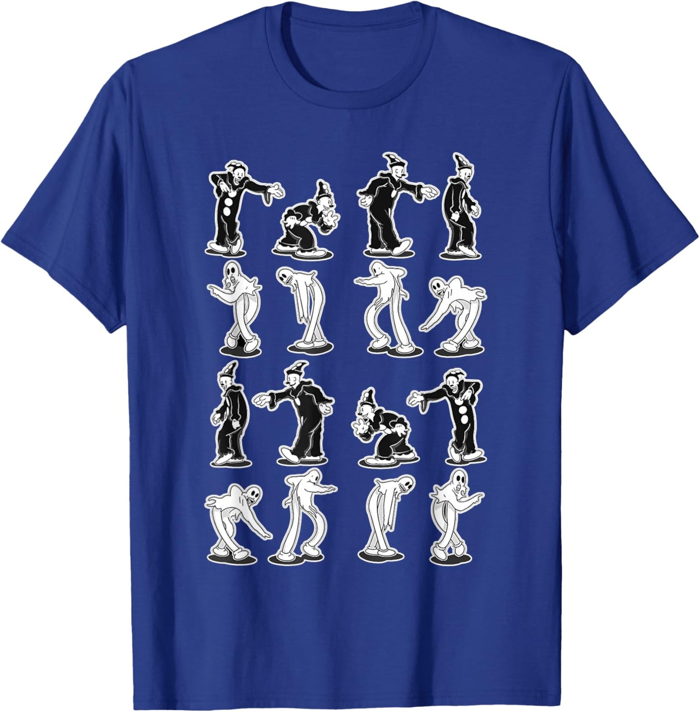 Koko the Clown Ghost Spooky Dance T-Shirt - T-Shirt | Royal
