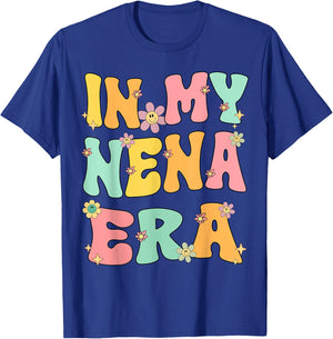 In My Nena Era Retro Groovy Nena Grandma Mothers day Cute T-Shirt - T-Shirt | Royal