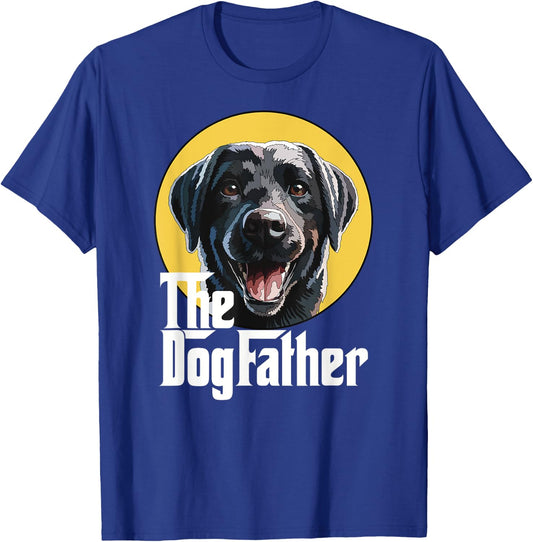 The Dog Father Black Labrador Retriever Lab Dad Daddy Girls Kids T-Shirt - T-Shirt | Royal
