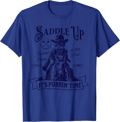 Cat Cowboy Retro Vintage
