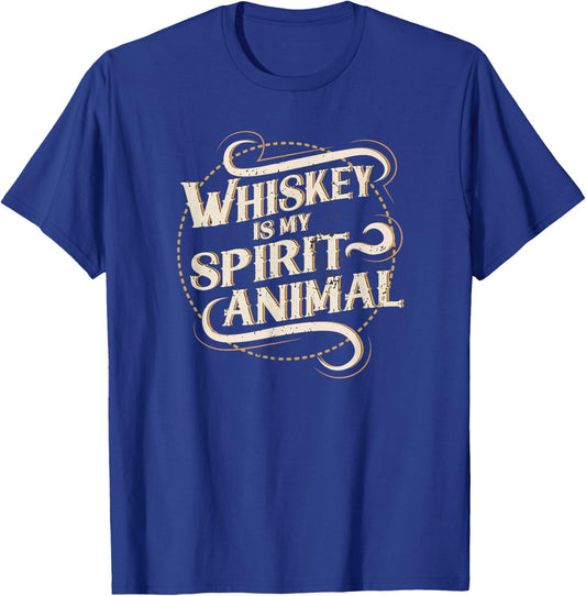 Whiskey Is My Spirit Animal T-Shirt - T-Shirt | Royal