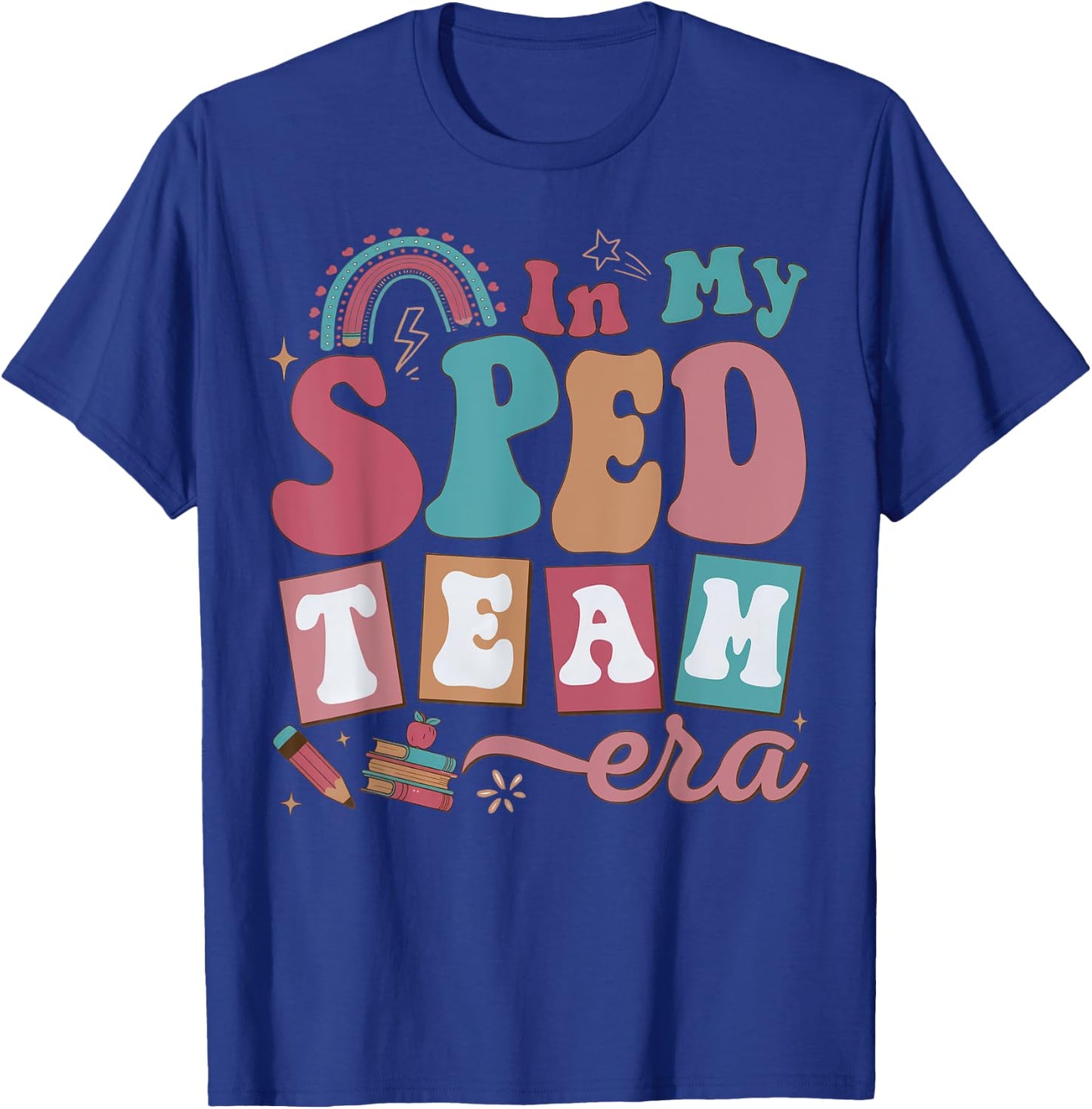 Retro In My Sped Team Era Teacher Back To School Women Kids T-Shirt - T-Shirt | Royal