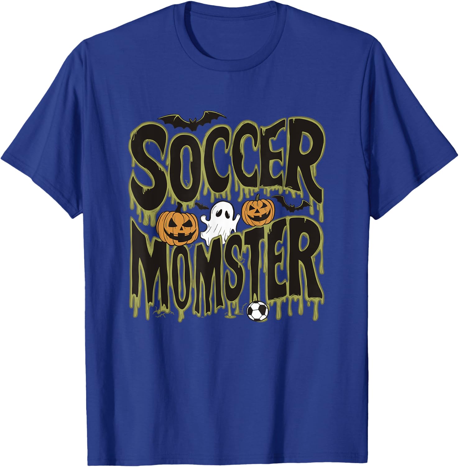 Soccer Momster Funny Halloween Design T-Shirt - T-Shirt | Royal