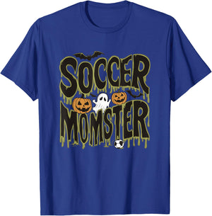 Soccer Momster Funny Halloween Design T-Shirt - T-Shirt | Royal