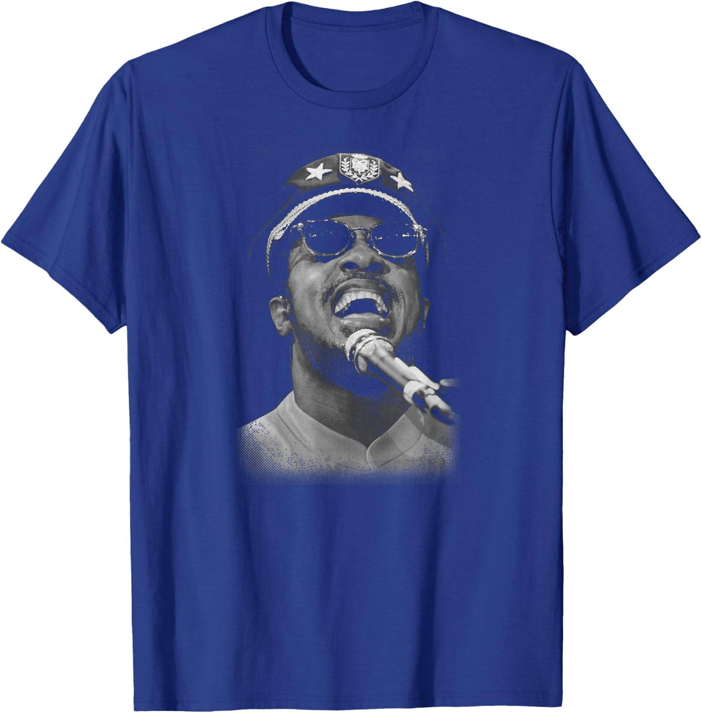 Stevie Wonder Performing Live by Stephen Wright T-Shirt - T-Shirt | Royal
