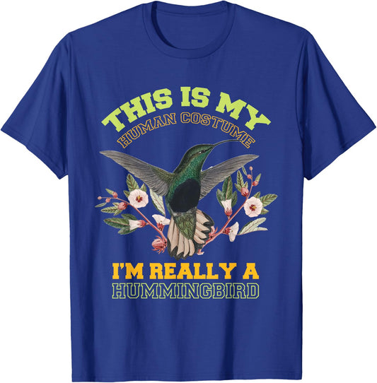 Hummingbird Costume Funny Birds T-Shirt - T-Shirt | Royal