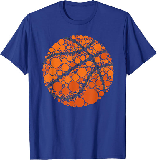 Polka Dot Basketball International Dot Day boys teacher T-Shirt - T-Shirt | Royal