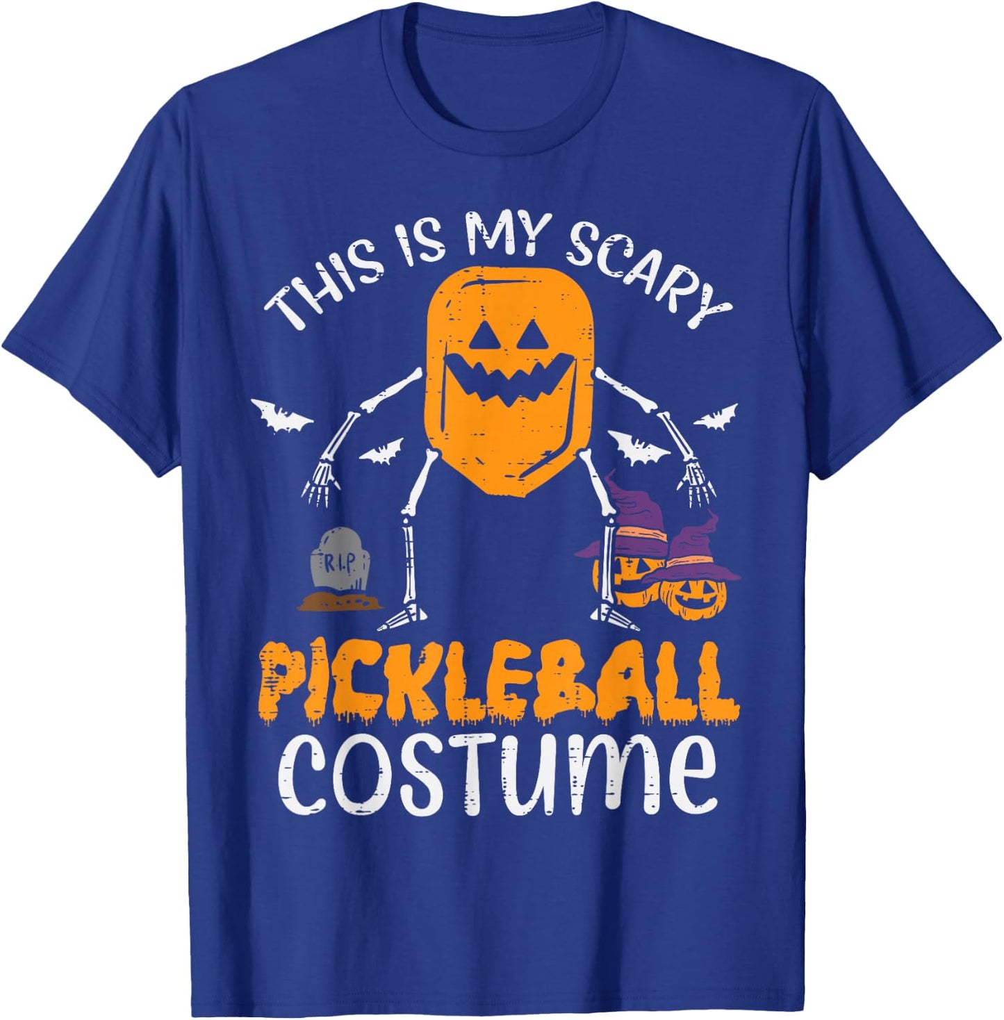 This Is My Scary Pickleball Costume Halloween Men Women Kids T-Shirt - T-Shirt | Royal