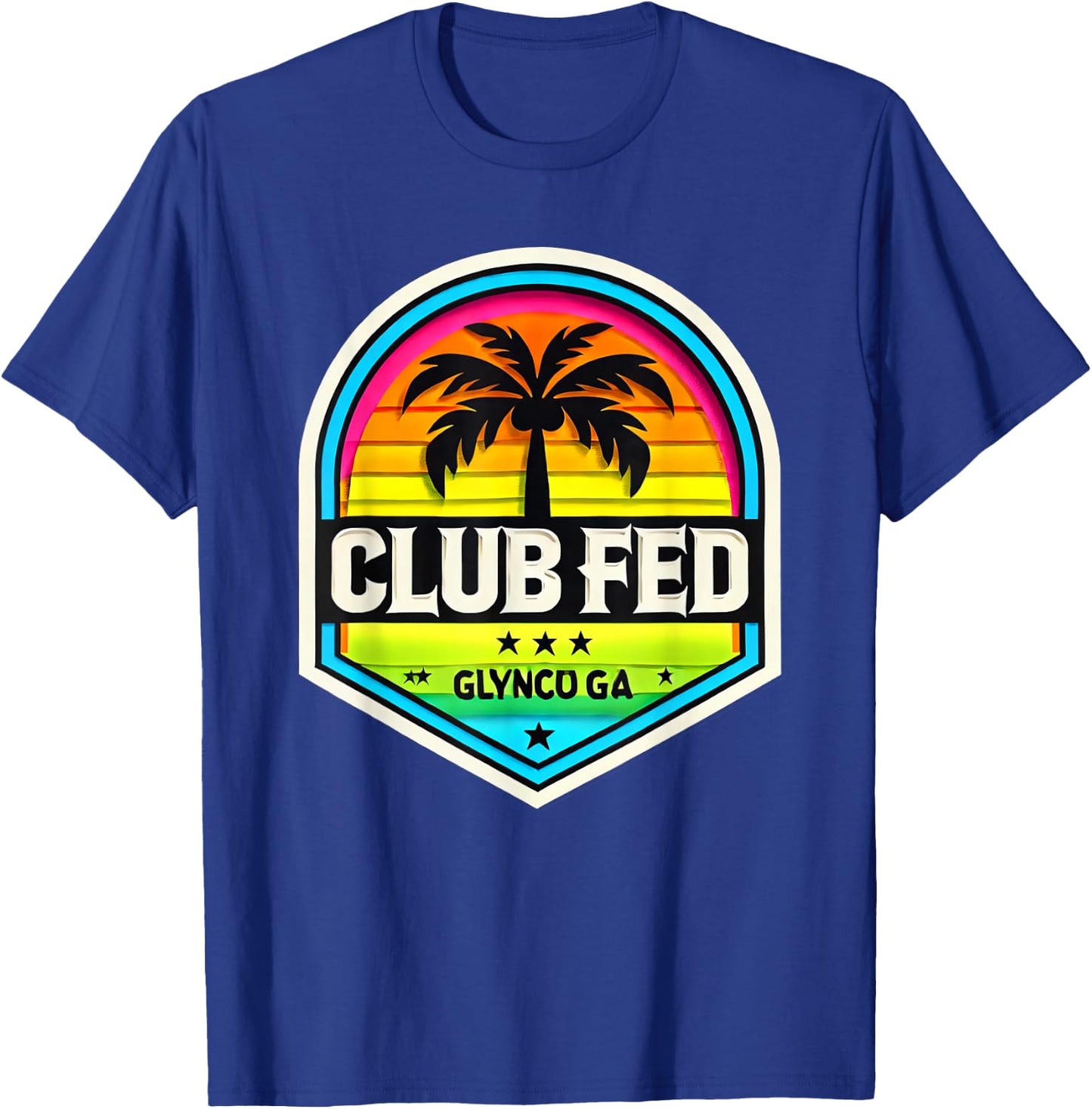 Federal Law Enforcement Training - Club Fed - Glynco GA T-Shirt - T-Shirt | Royal