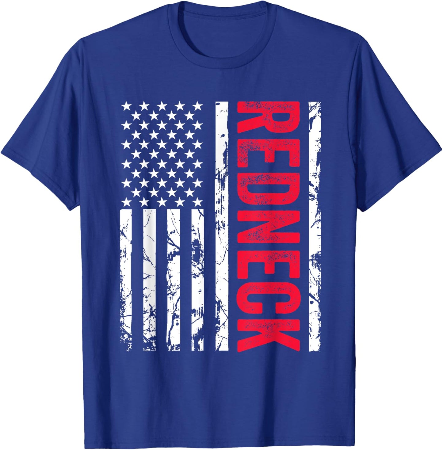 Redneck American Flag Redneck Joke Funny T-Shirt - T-Shirt | Royal