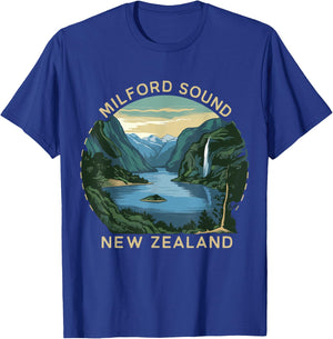 Milford Sound Costume Fjords of New Zealand Hiking T-Shirt - T-Shirt | Royal