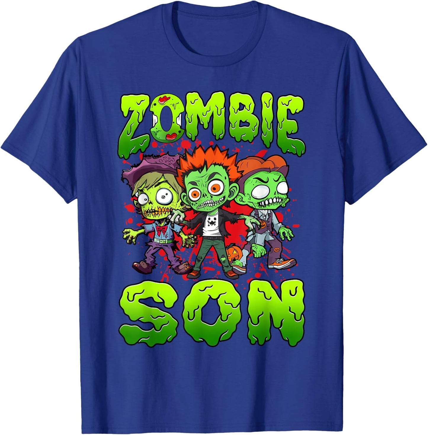 Zombie Son Halloween Costume Family Matching T-Shirt - T-Shirt | Royal