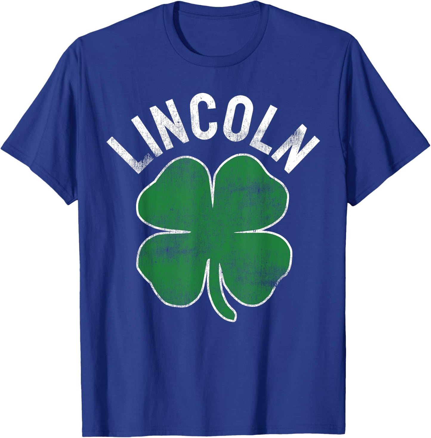 St. Patrick's Day Shamrock Lincoln Nebraska Irish T-Shirt - T-Shirt | Royal