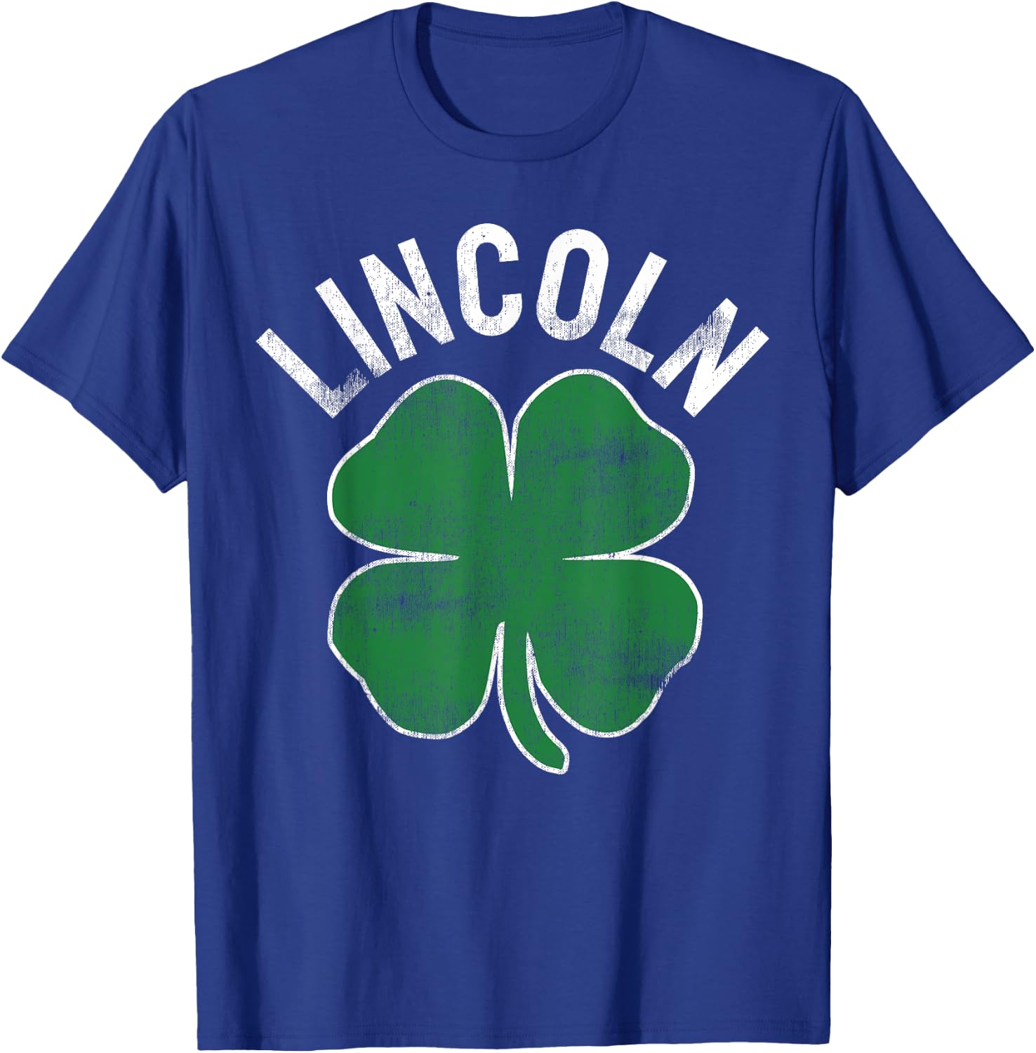 St. Patrick's Day Shamrock Lincoln Nebraska Irish T-Shirt - T-Shirt | Royal