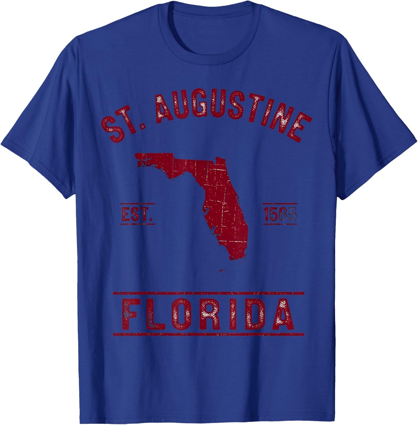 St. Augustine Florida Est 1565 T-Shirt - T-Shirt | Royal