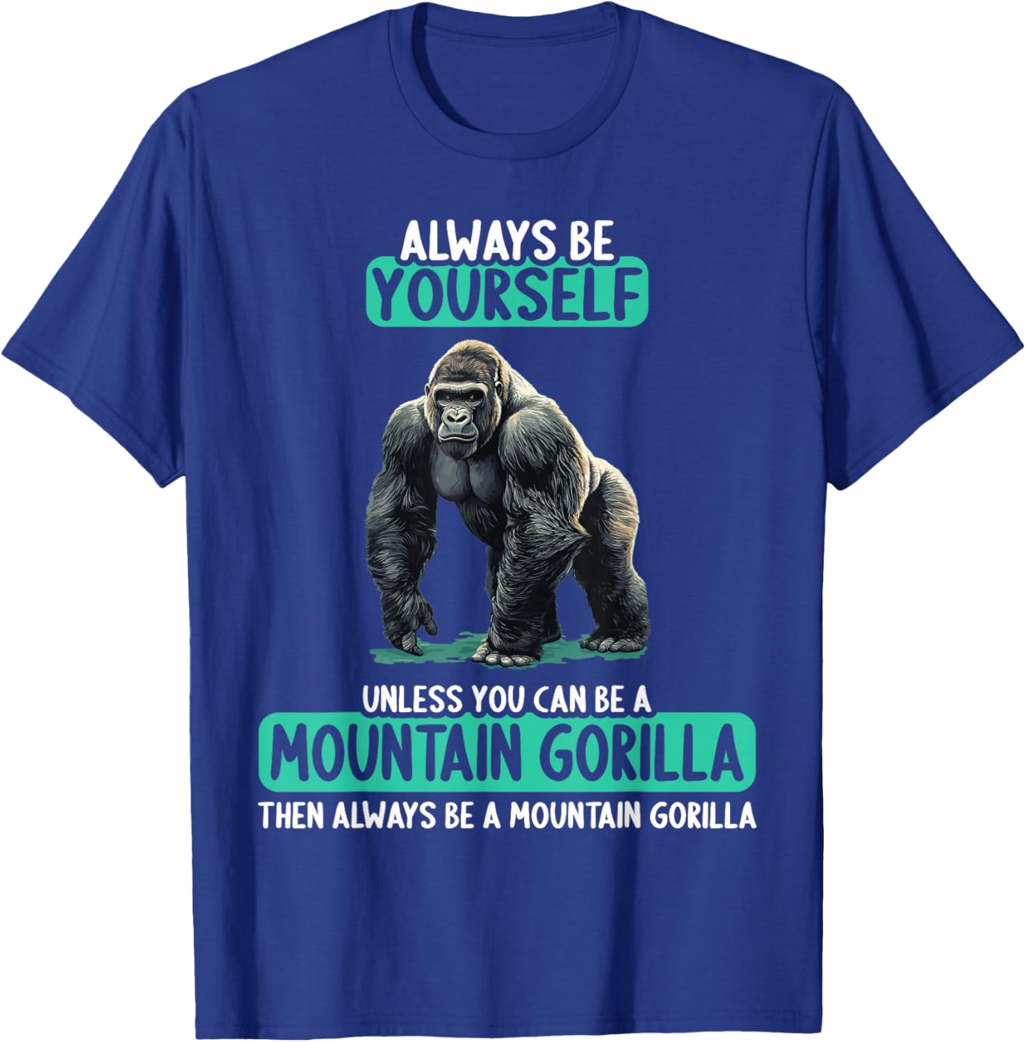 Mountain Gorilla T-Shirt - T-Shirt | Royal