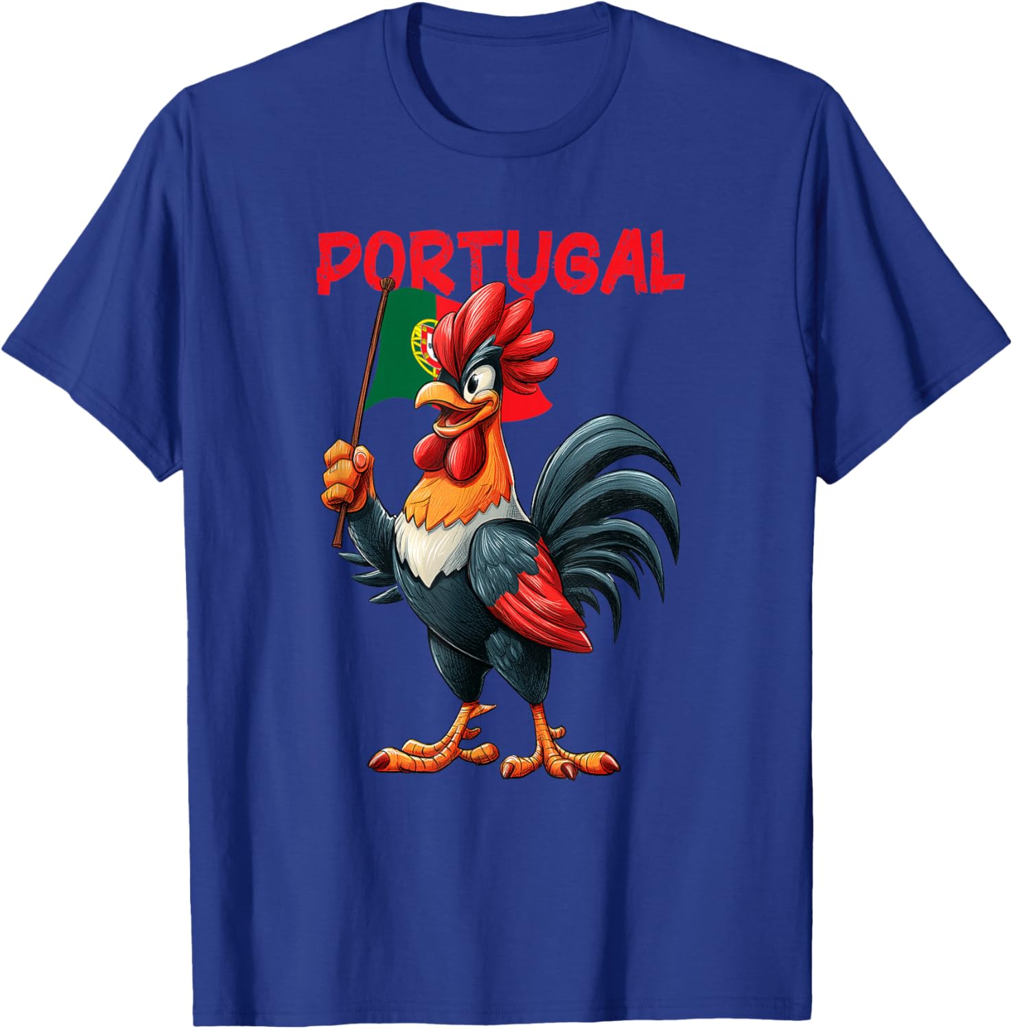 Awesome Portugal Colors with Animal Look T-Shirt - T-Shirt | Royal