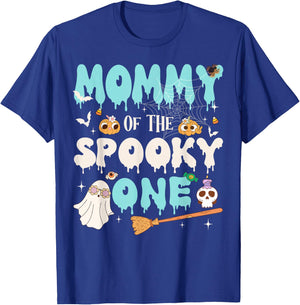 Mommy of The Spooky One Boy 1st Birthday Halloween Family T-Shirt - T-Shirt | Royal