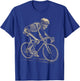Skeleton Cycling Bike Halloween Bicycle Biking T-Shirt - T-Shirt | Royal