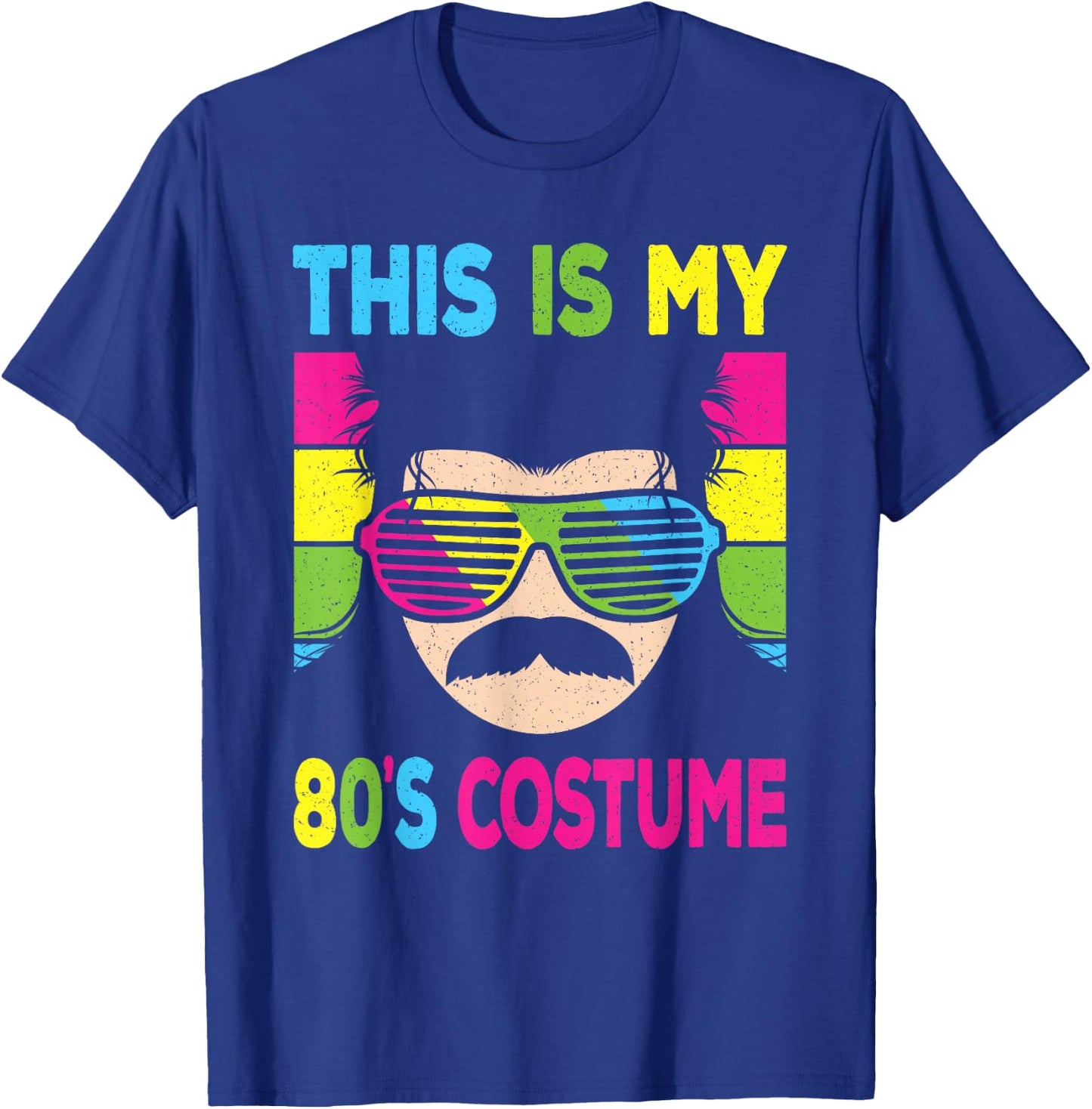 This Is My 80's Costume Men 1980s 80s Outfit Disco Party T-Shirt - T-Shirt | Royal