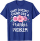 FRANKIE Personalized Cute Flower Girls FRANKIE Name T-Shirt - T-Shirt | Royal