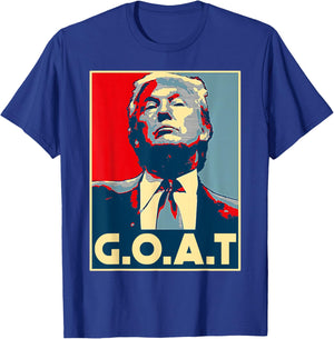Trump G.O.A.T 2024 Election 2024 Shirt Trump's Coming Back T-Shirt - T-Shirt | Royal