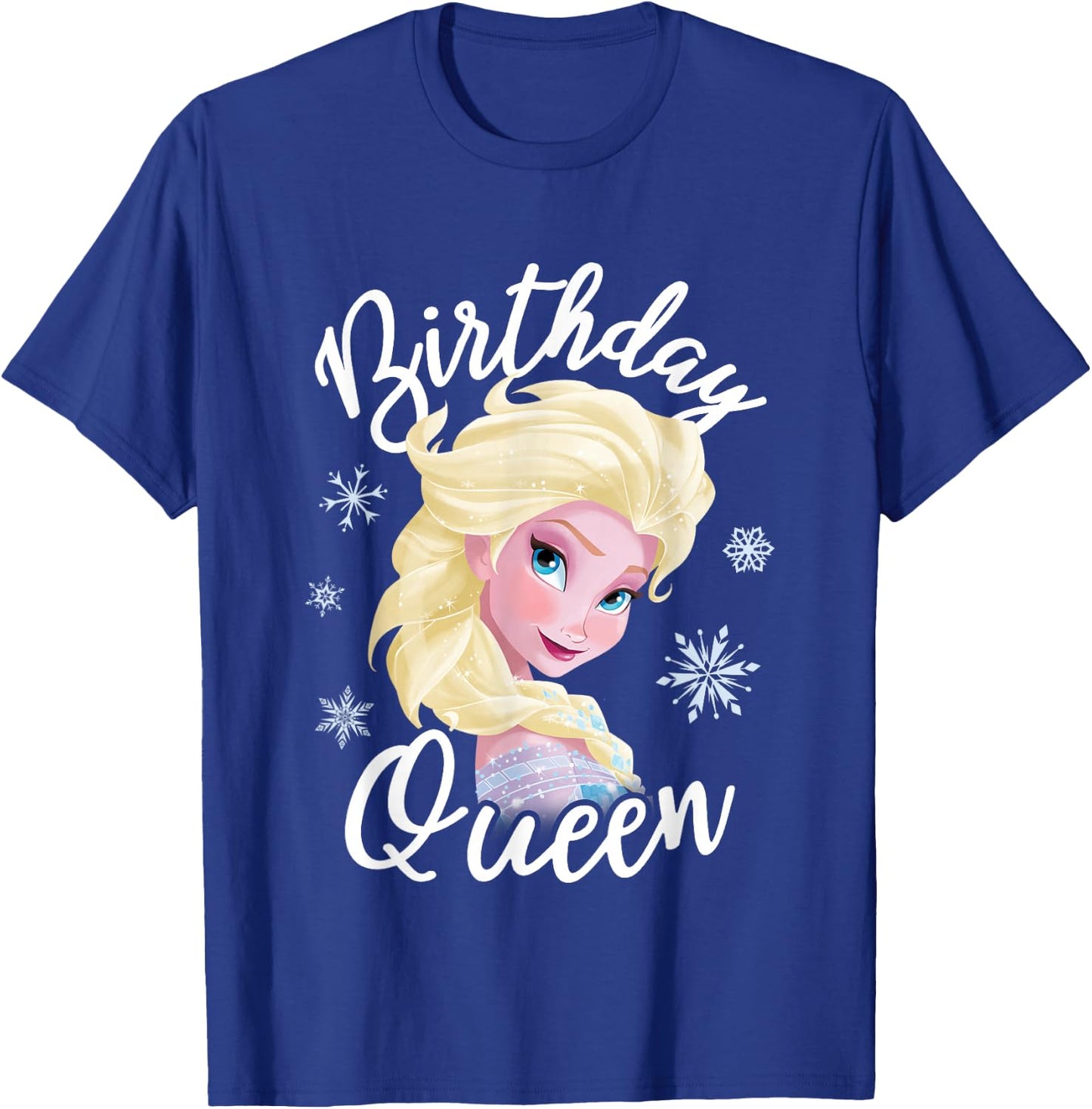 Disney Frozen Birthday Queen Elsa Big Chest Portrait T-Shirt - T-Shirt | Royal