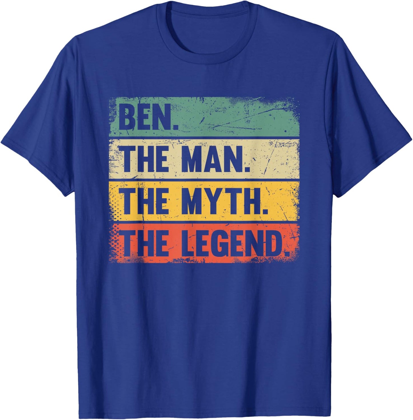 Ben The Man The Myth The Legend - Retro Gift Ben T-Shirt - T-Shirt | Royal