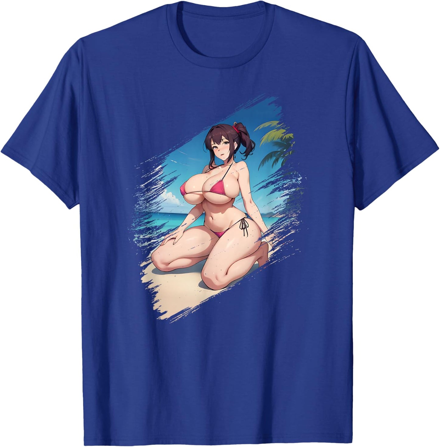 Big Boobs Anime Manga Girl Women Bikini T-Shirt - T-Shirt | Royal