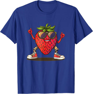 Partying Strawberry Costume for Boys and Girls T-Shirt - T-Shirt | Royal