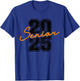 Class of 2025 Senior High School College Grad Retro Orange T-Shirt - T-Shirt | Royal