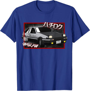 JDM Drift Anime Manga Car Hachiroku T-Shirt - T-Shirt | Royal