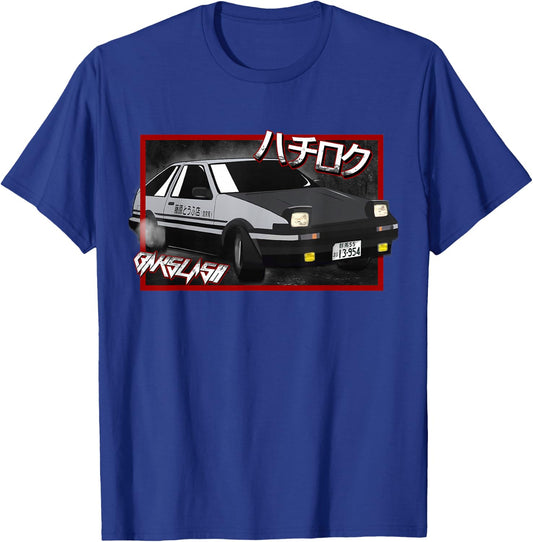 JDM Drift Anime Manga Car Hachiroku T-Shirt - T-Shirt | Royal