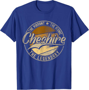 Cheshire CT | Connecticut | Vintage Distressed T-Shirt - T-Shirt | Royal