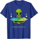 Kids Gift Cute UFO Alien T-Shirt - T-Shirt | Royal