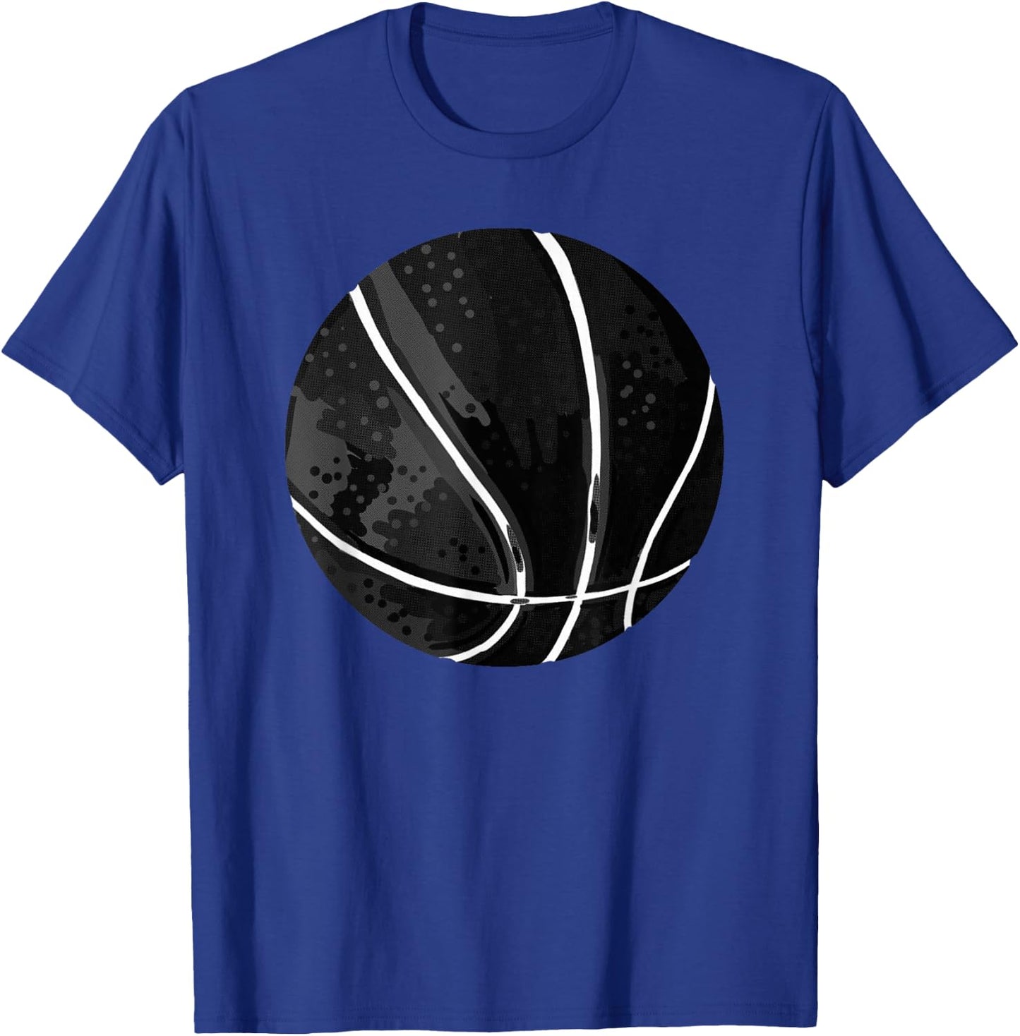 Black Basketball Cool Hobby Sports Ball Player Coach Gift T-Shirt - T-Shirt | Royal
