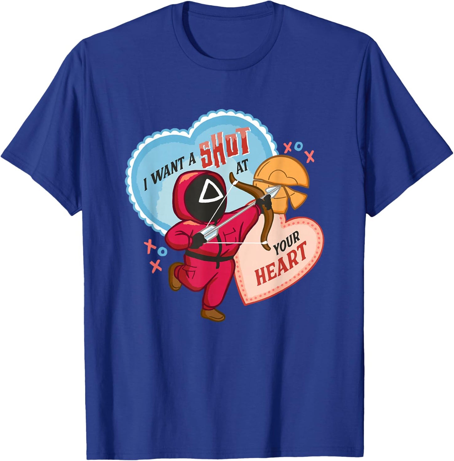 Squid Game Valentine's Day I Want a Shot At Your Heart Logo T-Shirt - T-Shirt | Royal