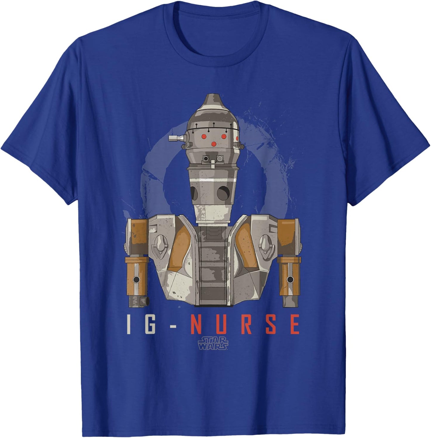Star Wars The Mandalorian IG-11 Nurse Droid Portrait T-Shirt - T-Shirt | Royal