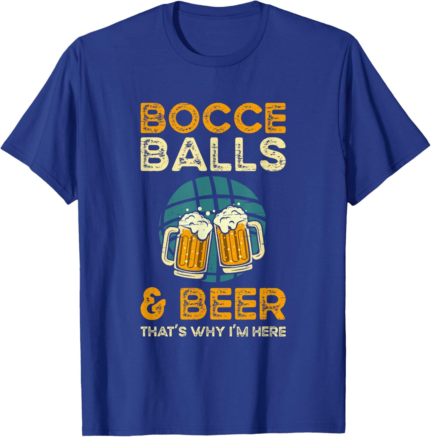 Bocce Balls Beer - Ball Sport Bocce T-Shirt - T-Shirt | Royal