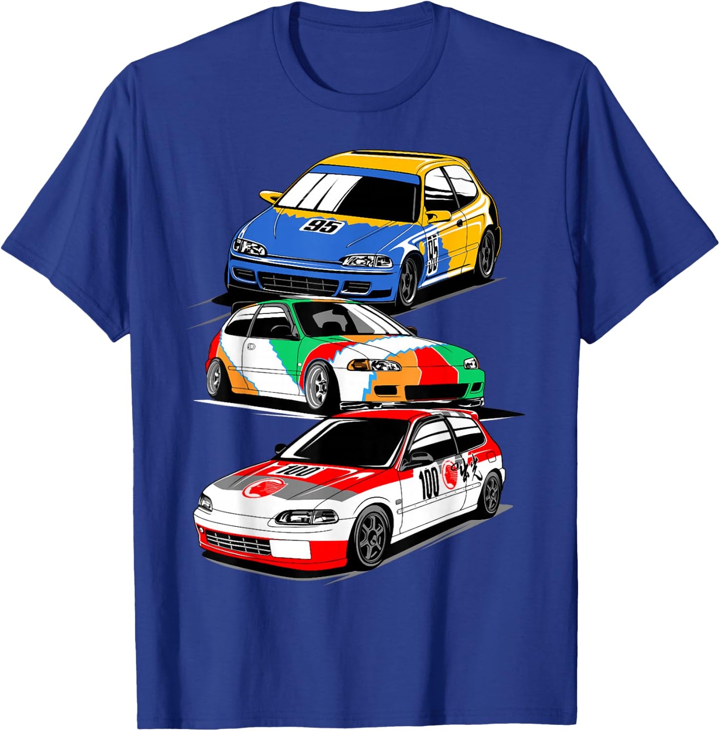 Civic eg 6 jdm legend Japanese racing car T-Shirt - T-Shirt | Royal