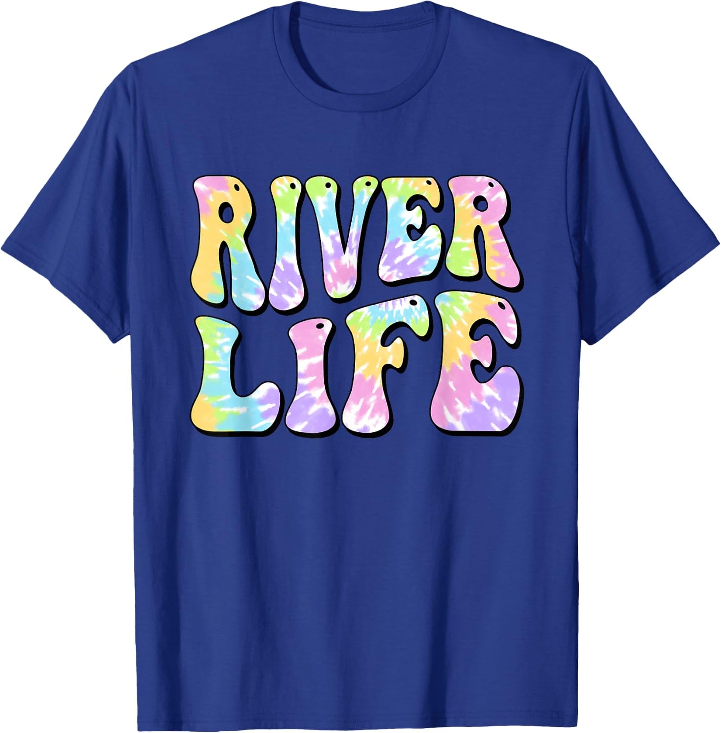 River Life Fun Fishing Boating River Bum Women Girl Kids T-Shirt - T-Shirt | Royal