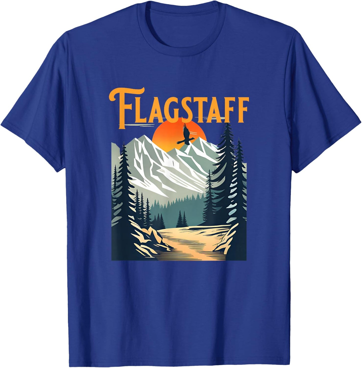 Vintage Flagstaff Souvenir Hiking T-Shirt - T-Shirt | Royal