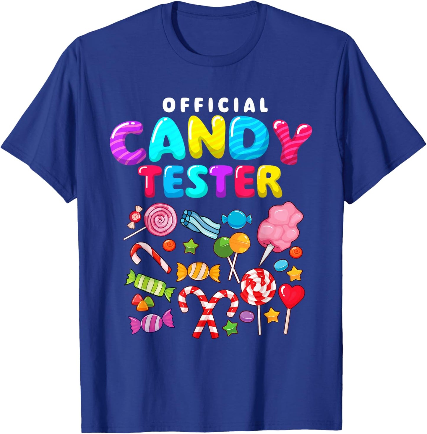 Official Candy Tester - Lollipop Candy Lovers Sweets T-Shirt - T-Shirt | Royal