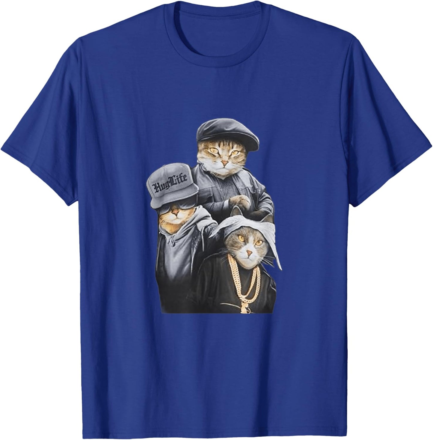 Funny Cat Trio Gangster Thug Cat T-Shirt - T-Shirt | Royal