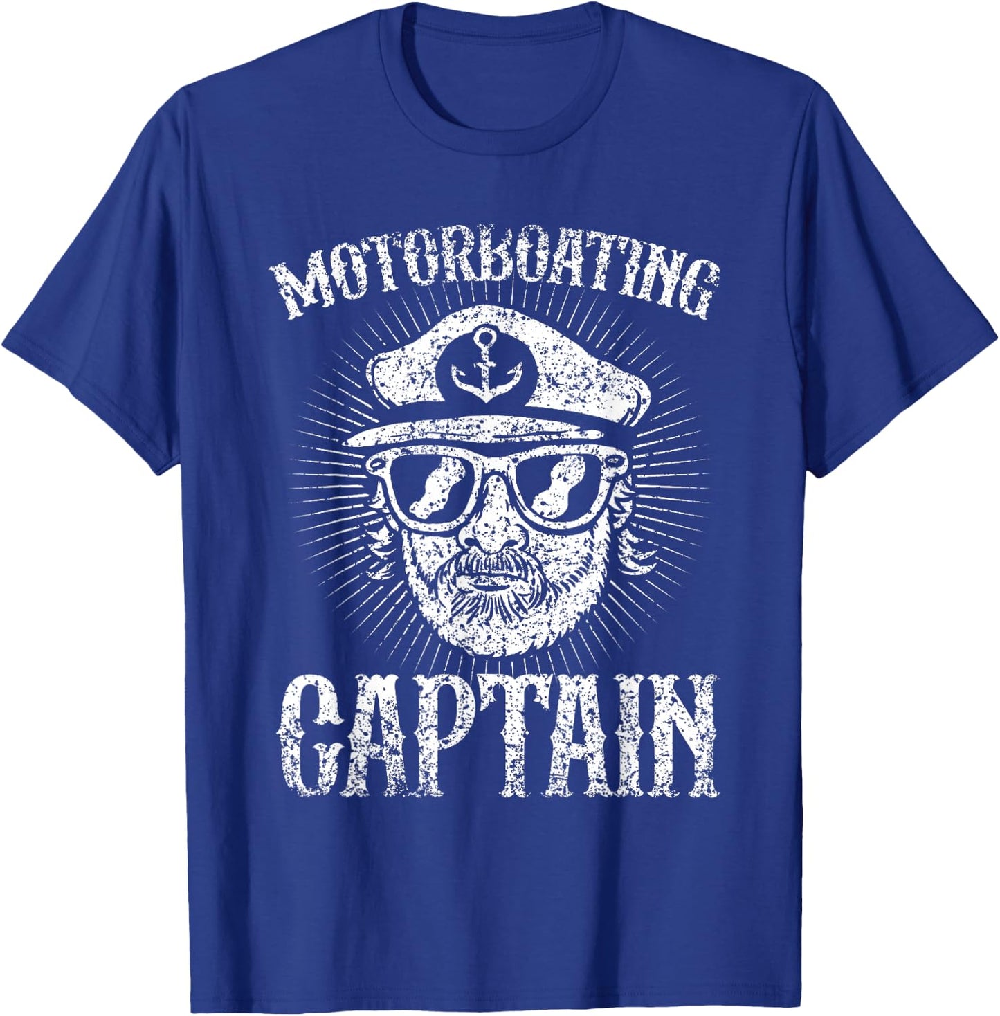 Motor boat captain motor boats motor boating motor boat T-Shirt - T-Shirt | Royal