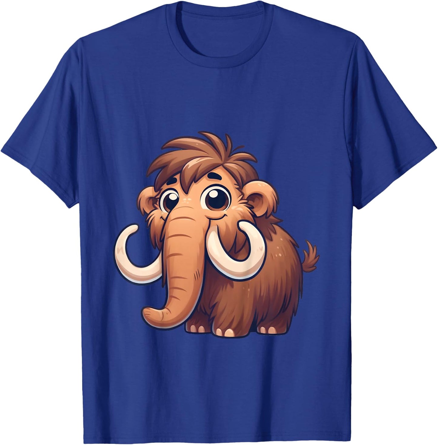 Toddlers Woolly Mammoth Cute Mammoth Cartoon Boys and Girls T-Shirt - T-Shirt | Royal