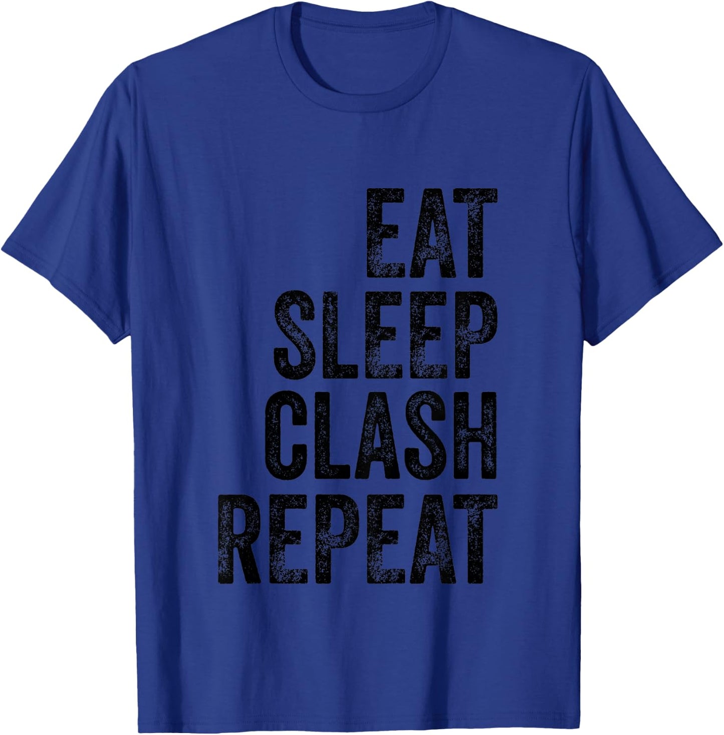 Kids Eat Sleep Clash Repeat Kids Present Child Gamer Boys Girls T-Shirt - T-Shirt | Royal
