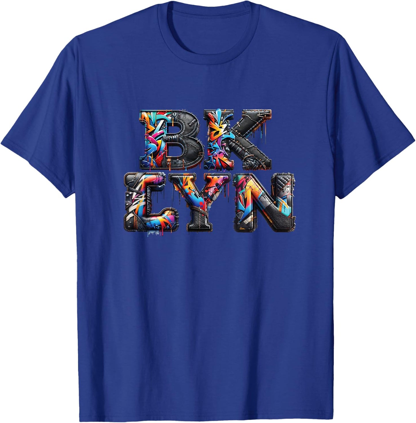Brooklyn New York City Graffiti 80s 90s Hip Hop BKLYN T-Shirt - T-Shirt | Royal