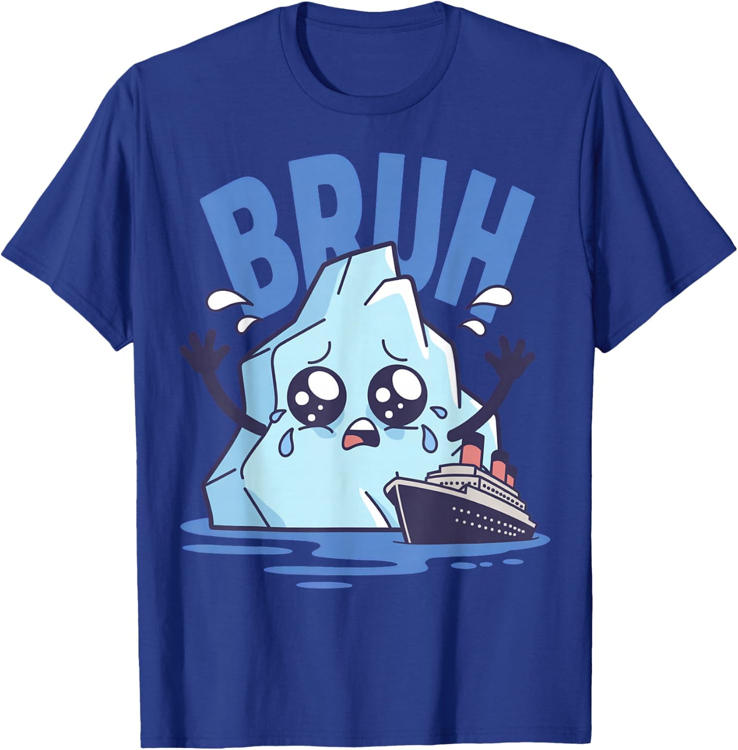 Funny Titanic Iceberg T-Shirt - T-Shirt | Royal