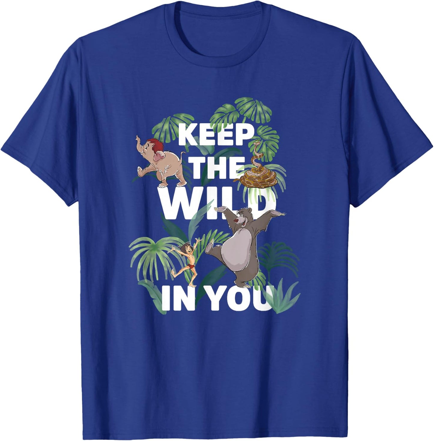 Disney The Jungle Book Keep The Wild in You Group Poster T-Shirt - T-Shirt | Royal